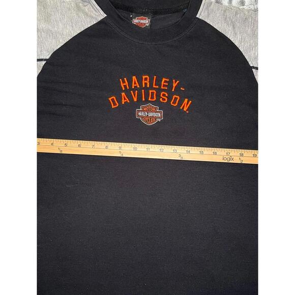 Harley-Davidson Huntsville Alabama TShirt Black Gray Short Sleeves No Size Tag - Picture 5 of 6